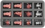 Figure Foam Tray 35 mm Half-size For 12 Super Dungeon Explore  Figures