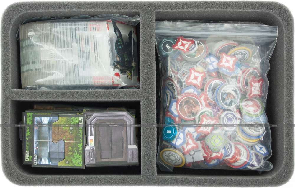 Foam Tray 60 mm (2.4 inches) 3 Large Slots For Star Wars Imperial Assault