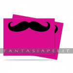 Deck Protector Hot Pink Moustachios (50)