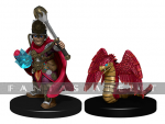 Wardlings Pre-Painted Miniatures: Boy Cleric and Winged Snake