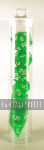 Transparent Dice Set Green/Vihreä gemnoppasetti (7 noppaa)