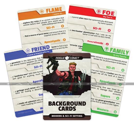 Background Cards: Modern & Sci-Fi Setting