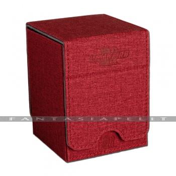 Convertible Premium Deck Box Single Vertical 100+ Standard Size Cards -Red