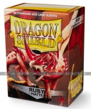 Dragon Shield: Matte Sleeves Ruby (100)