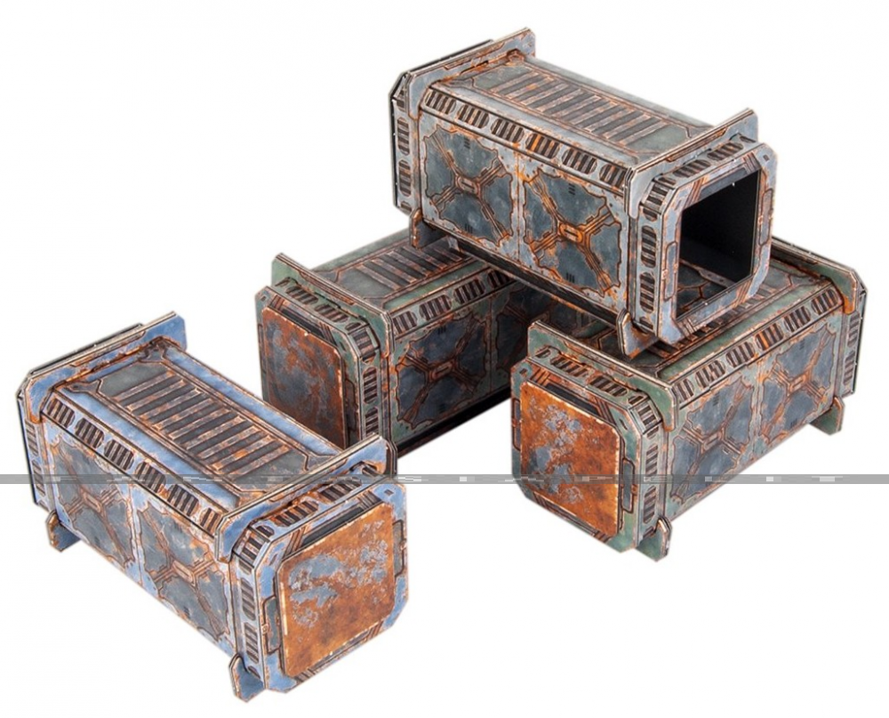 TinkerTurf Sci-Fi Terrain: Containers -Abandoned