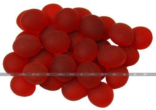 Crystal Red Frosted Glass Stones in 5.5 inch Tube (40)