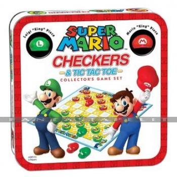 Super Mario Combo Tin: Checkers & Tic Tac Toe