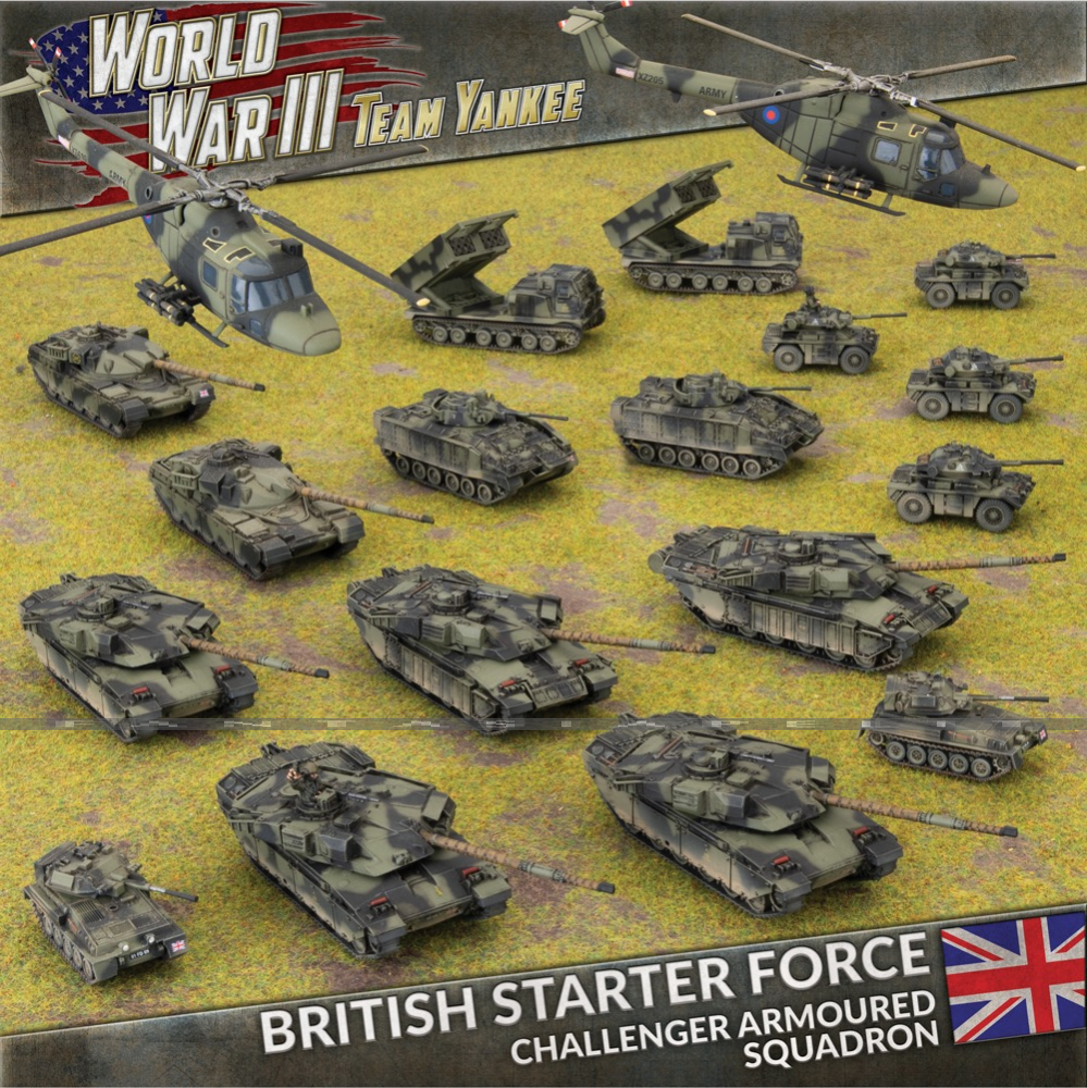 WWIII: British Starter Force -Challenger Armoured Squadron (Plastic)