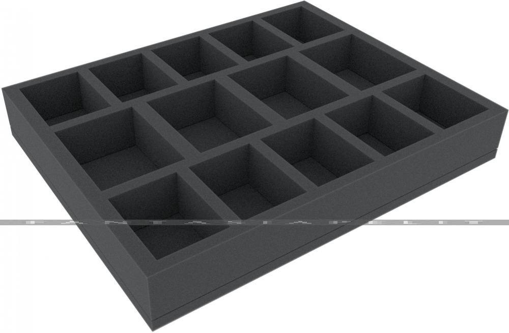 50 mm Full-Size Foam Tray with 14 Compartments