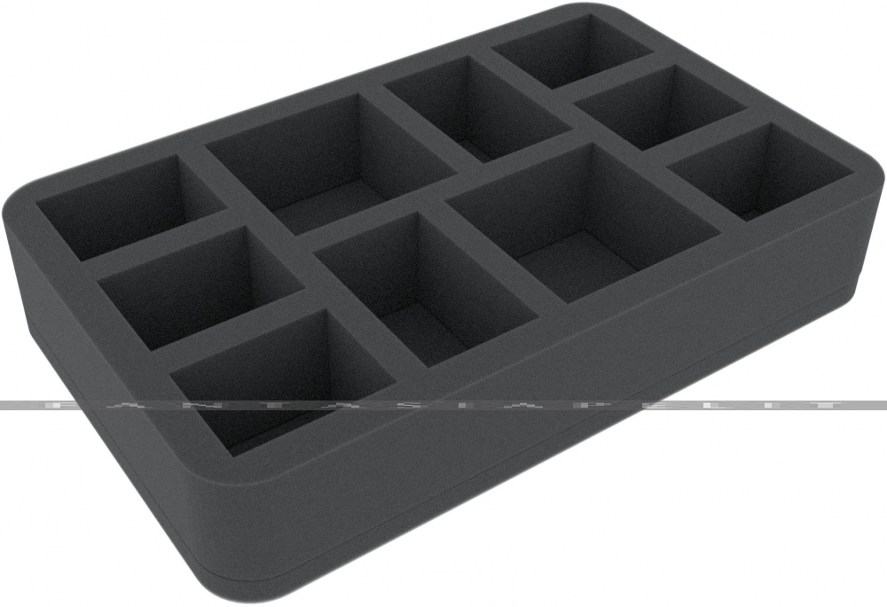 50 mm Half-Size Foam Tray with 10 Compartments