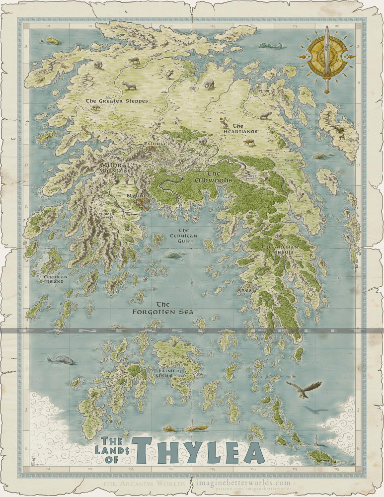 Odyssey of the Dragonlords: Double Sided Map