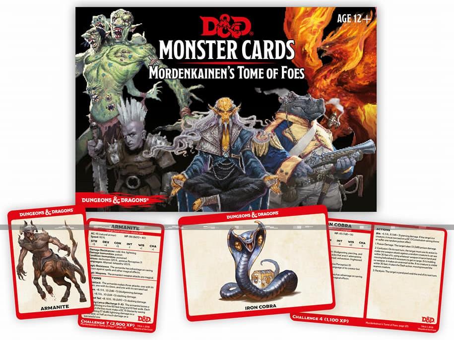 D&D 5: Monster Cards Deck -Mordenkainen's Tome of Foes