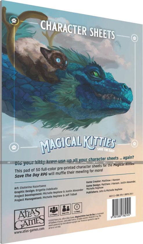 Magical Kitties Save the Day! Kitty Character Sheets
