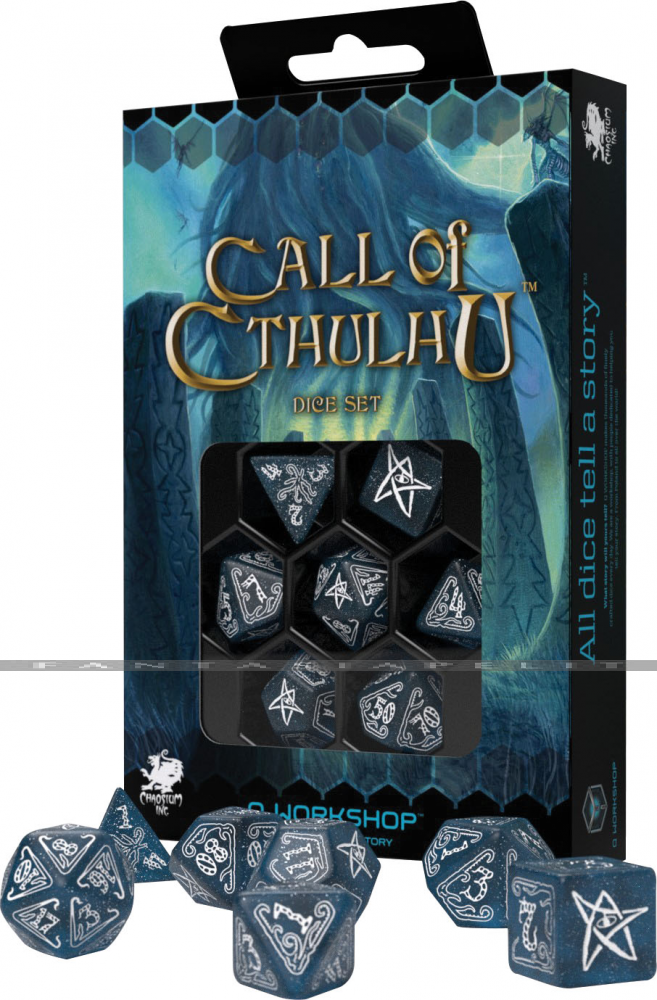 Call of Cthulhu: Abyssal/White Dice Set (7)
