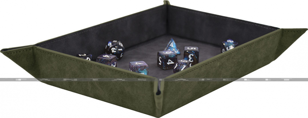Foldable Dice Rolling Tray: Emerald