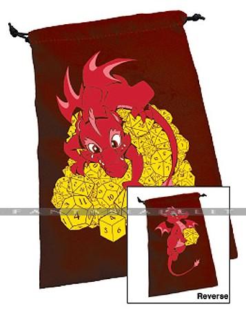 Dice Bag: Dice Dragon, Red (noppapussi)
