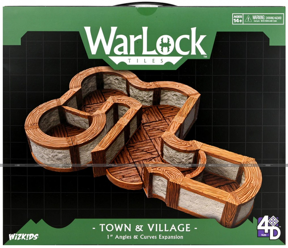 WarLock Tiles: Town & Village 1 Inch Angles & Curves Expansion