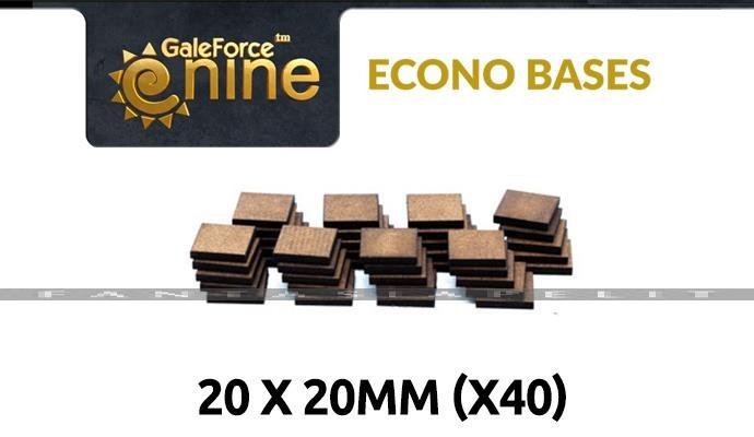 GF9 Econo Bases 20x20mm (x40)