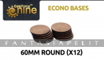 GF9 Econo Bases 60mm round (x12)