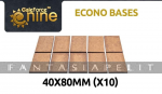 GF9 Econo Bases 40x80mm (x10)