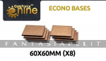 GF9 Econo Bases 60x60mm (x8)