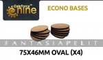 GF9 Econo Bases 75x46mm Oval (x4)