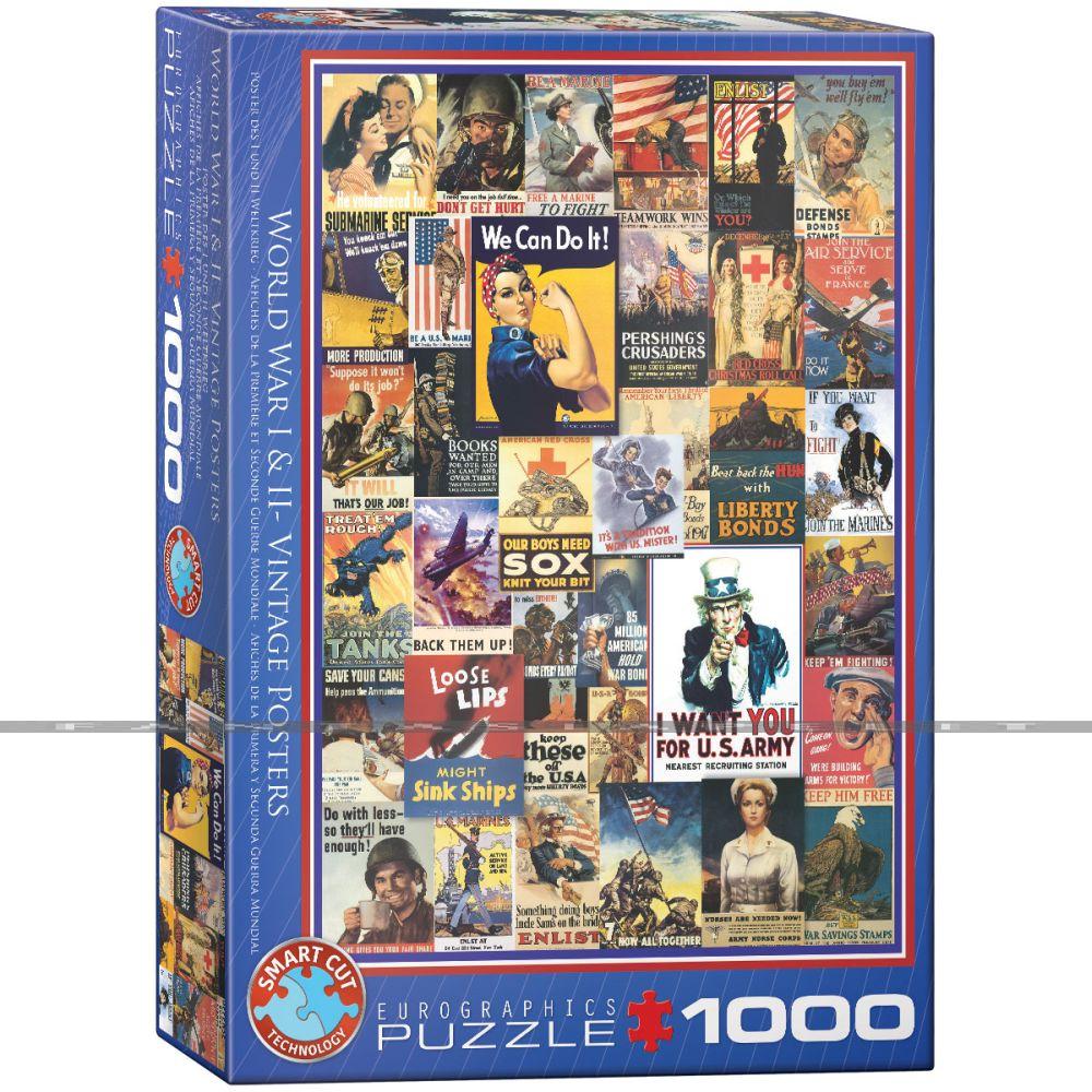 WWI & WWII Vintage Posters Puzzle (1000 pieces)