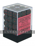 Opaque: 12mm D6 Black/Red (36)