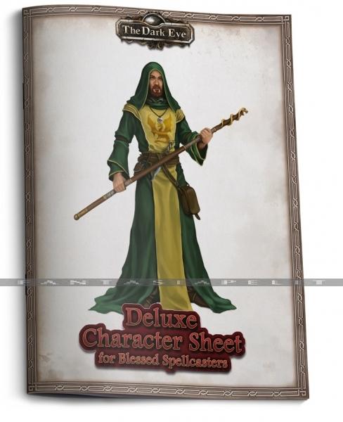 Dark Eye RPG: Deluxe Character Sheet for Blessed Spellcasters