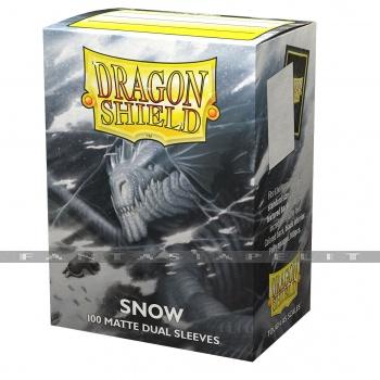 Dragon Shield Matte Dual Sleeves: Snow (100)