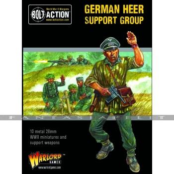 Bolt Action 2 German Heer Support Group (HQ, Mortar & MMG)