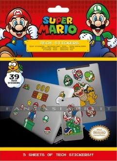 Super Mario: Mushroom Kingdom Tech Stickers