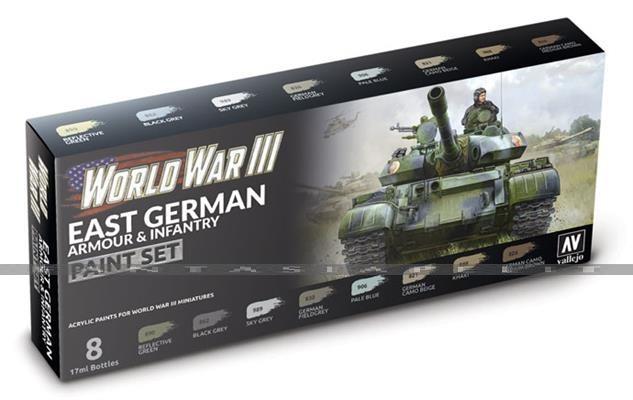 WWIII Paint Set East German Armour & Infantry