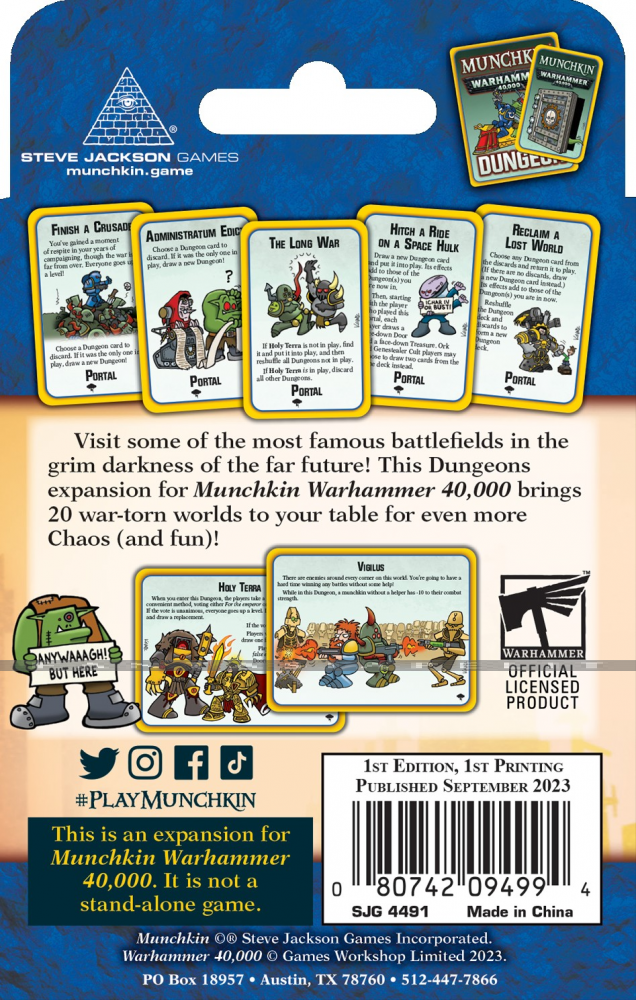 Munchkin Warhammer 40,000: Storming the Warp - kuva 2