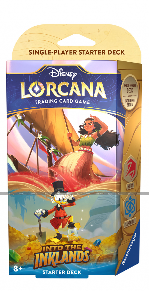 Disney Lorcana TCG: Into The Inklands Starter Deck -Ruby & Sapphire