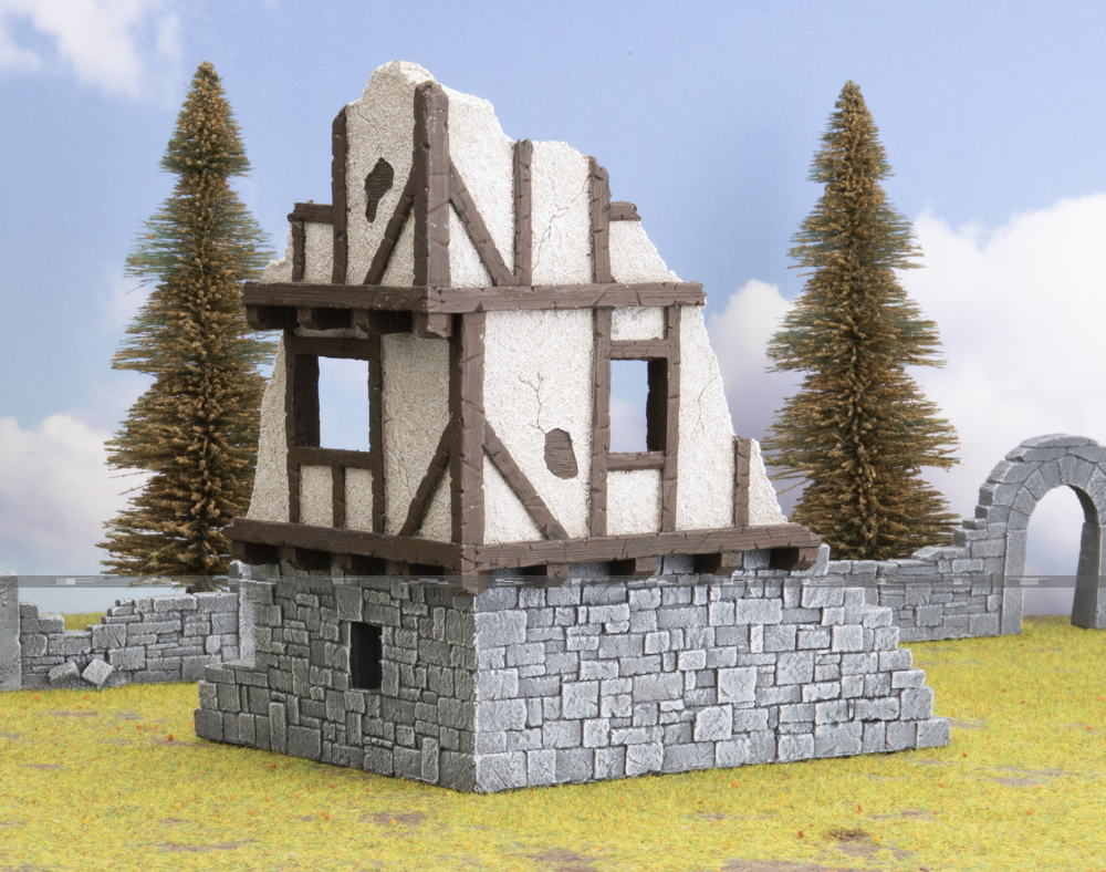 Battlefield in a Box - Wartorn Village: Medium Ruin (30mm) - kuva 3