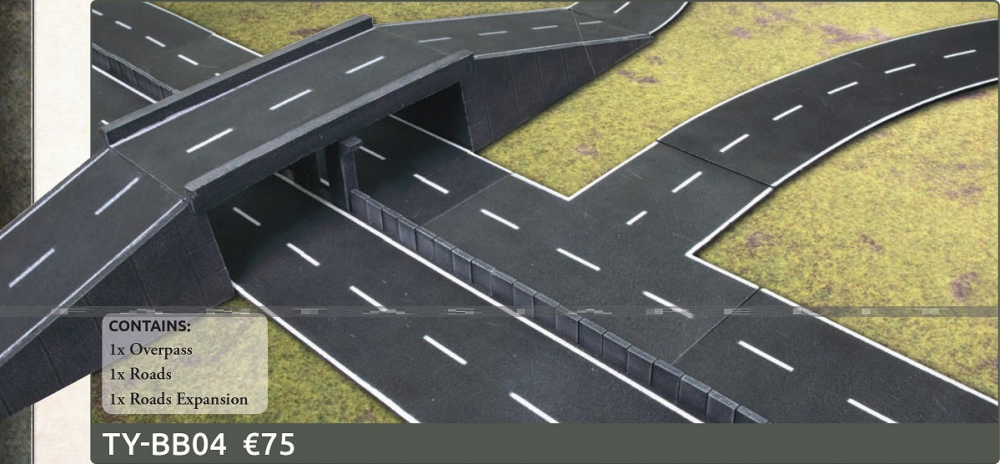 Modern Terrain Bundle 4: Road Network (15mm)
