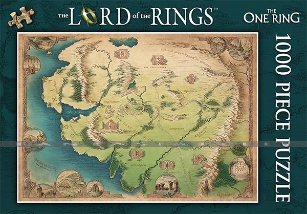 Lord of the Rings Puzzle: Eriador Map (1000 pieces)