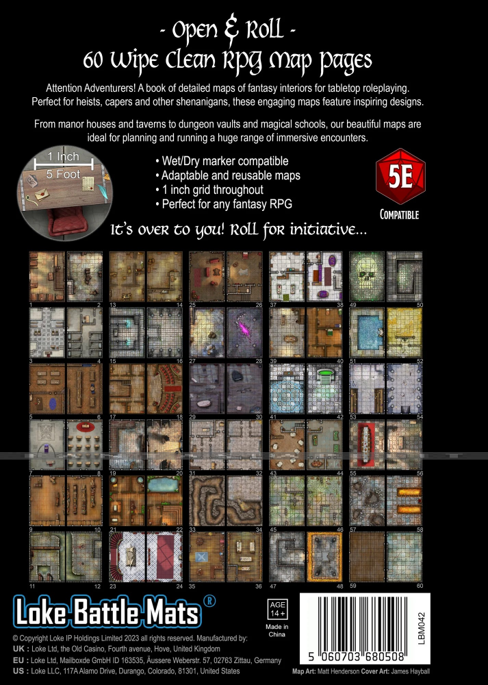 Big Book of Battle Mats: Rooms, Vaults & Chambers - kuva 2