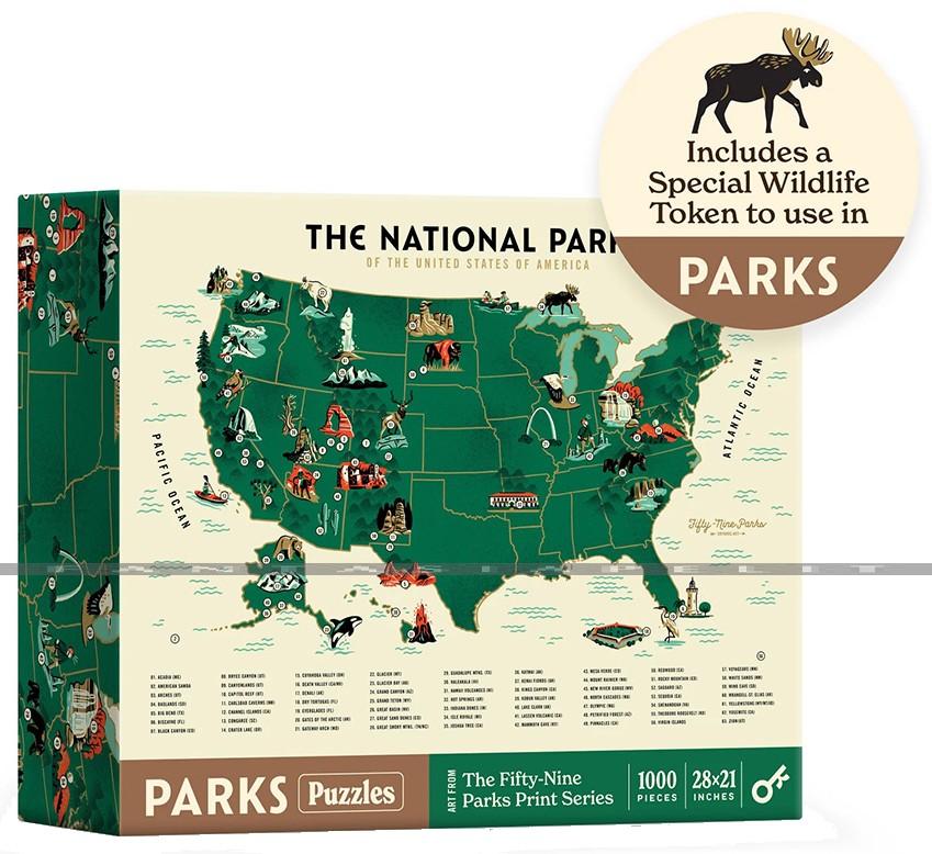 PARKS Puzzles: National Parks Map