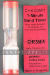 One Minute Sand Game Timer (tiimalasi, punainen)