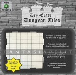 Dry Erase Dungeon Tiles: Pack of Nine 10'' Interlocking Tiles