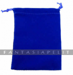 Blue Velour Dice Pouch (small)