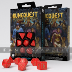 Runequest: Red & Gold Dice Set (7)