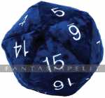 Jumbo D20 Novelty Dice Plush: Blue with Silver (10 Inches)