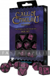 Call of Cthulhu: 7th Edition Black & Magenta Dice Set (7)