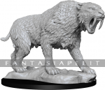 Deep Cuts Unpainted Miniatures: Saber-Toothed Tiger