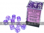 Borealis: 12mm d6 Purple/white Luminary Dice Block (36 dice) 