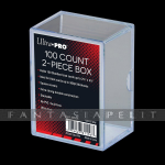 2-Piece 100 Count Clear Card Storage Box (100)