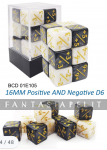 Positive and Negative D6 16mm Dice Set (12)